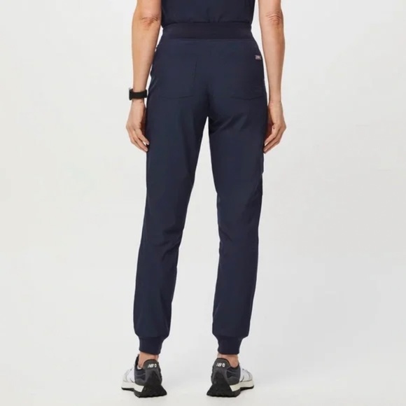 FIGS Zamora™ FREEx™ High waisted Jogger Scrub Pants Navy XXL - Picture 3 of 11